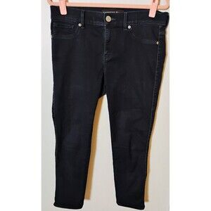 Women's Express Blue Jeans MIA Mid-Rise Cropped Legging Extreme Stretch Size 8R‎
